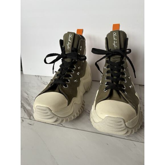 Converse Run Star Motion Hi Sneakers - 8.5M / 10W Olive Green Goblincore Utility - Picture 4 of 14